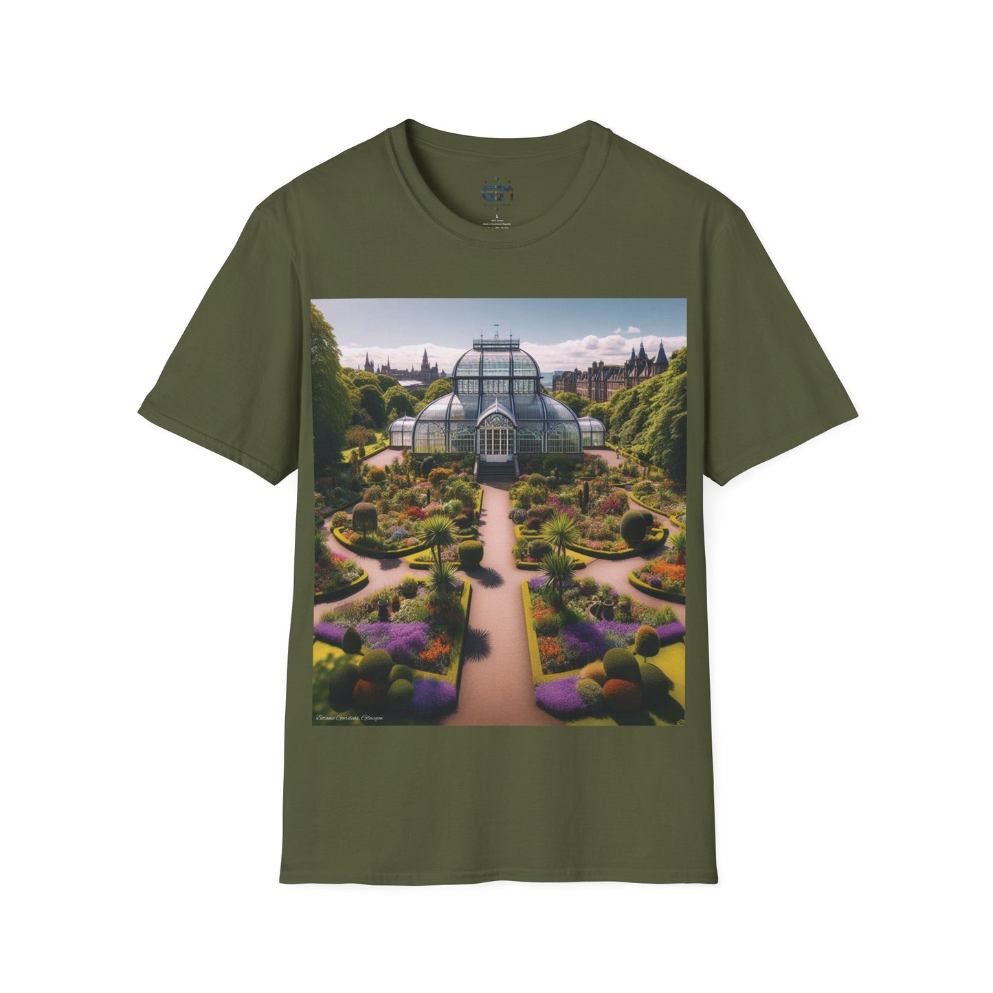 Botanic Gardens Glagsow Softstyle T-Shirt, Unisex Tee, Scottish Landmarks, Various Colours