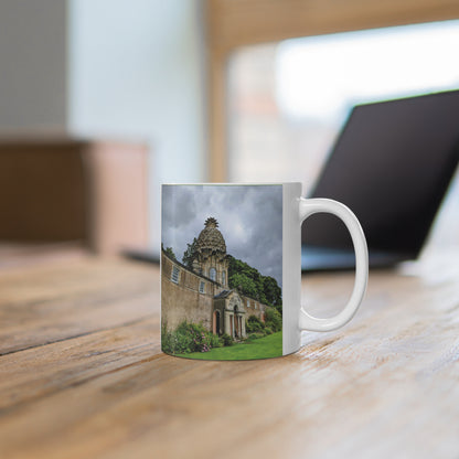 Dunmore Pineapple Photo Mug, Coffee Cup, Tea Cup, Scotland, White