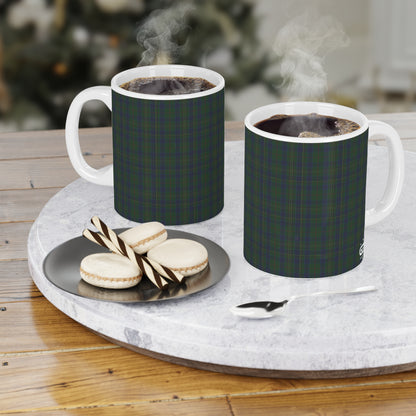 Tartan Mug - Kennedy Tartan, Scottish, Various Sizes