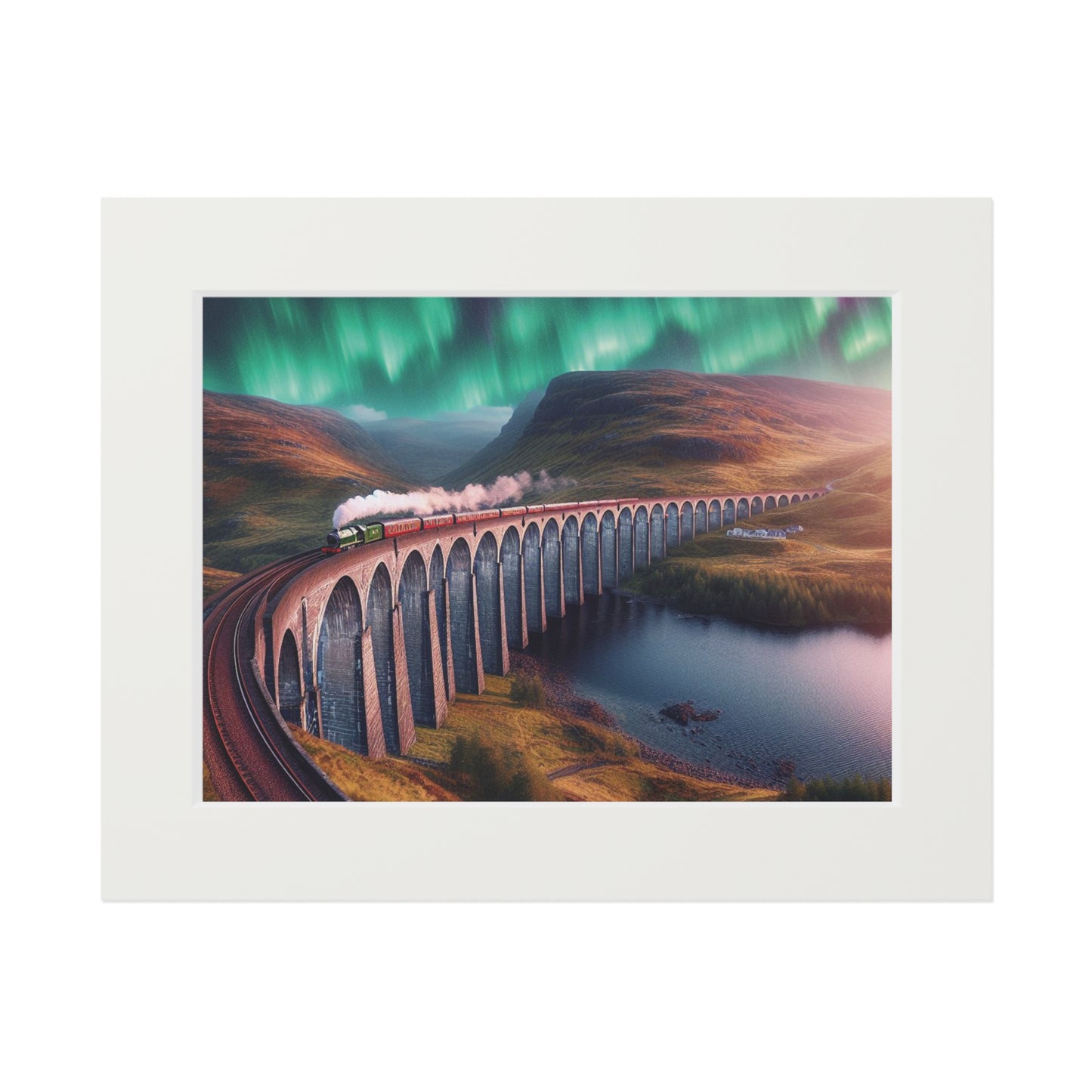 Glenfinnan Viaduct Fine Art Print, Scotland Art, Paper Frame, Various Sizes, Horizontal