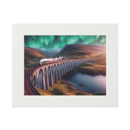 Glenfinnan Viaduct Fine Art Print, Scotland Art, Paper Frame, Various Sizes, Horizontal