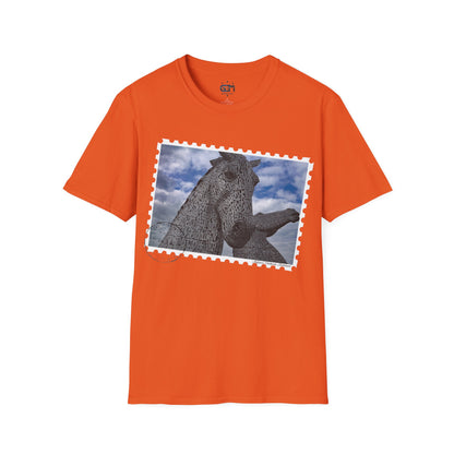 Postcard Kelpies Photo Softstyle T-Shirt, Unisex Tee, Scotland Shirt, Various Colours