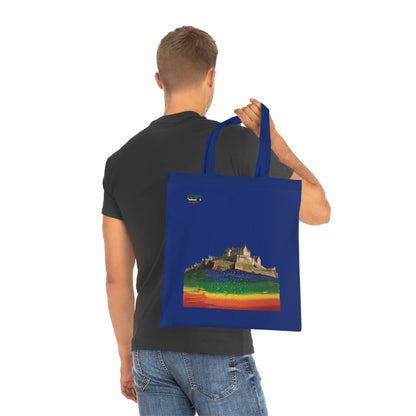 Pride Rain Rock Edinburgh Castle Cotton Tote Bag