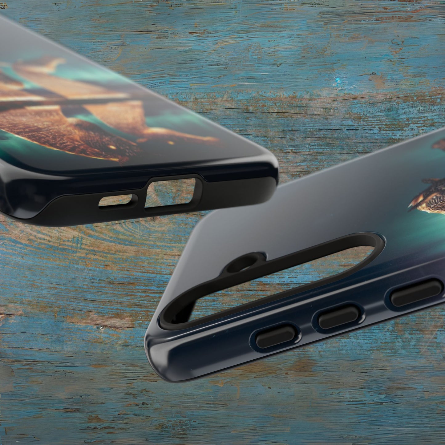 Kelpies Northern Lights Art Variant Phone Case, Scotland, Samsung