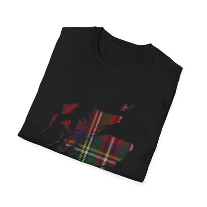 Tartan Ecosse Carte Softstyle T-Shirt Unisexe - Stewart Royal Tartan Tee 