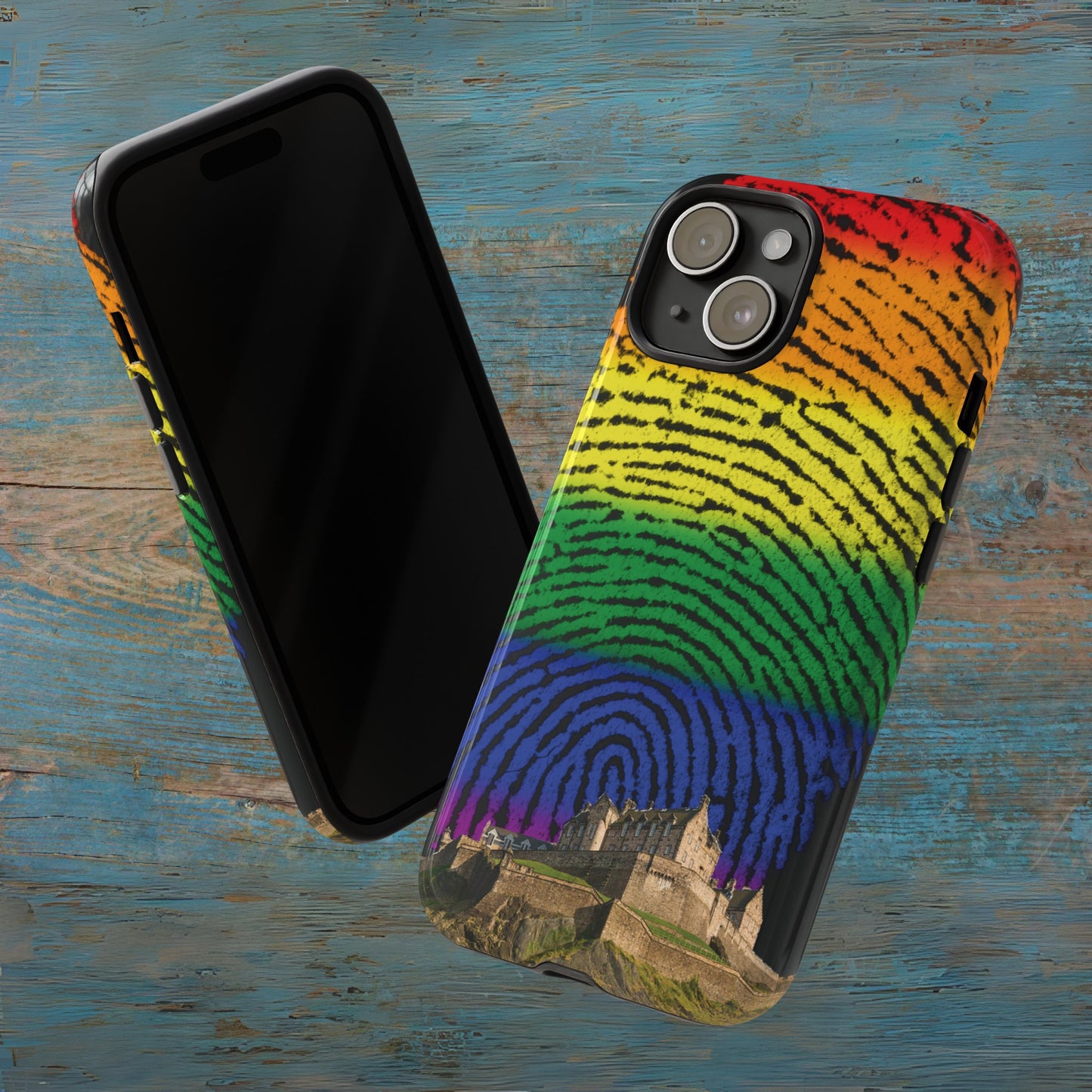 Edinburgh Castle Pride Phone Case - Fingerprint, Various