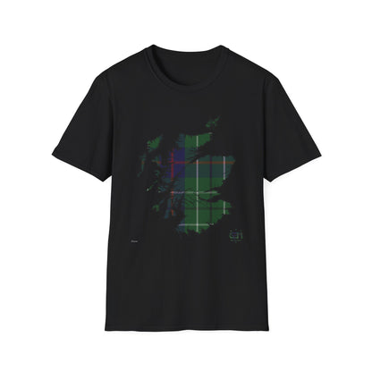 Tartan Ecosse Carte Softstyle T-Shirt Unisexe - Duncan Tartan Tee 