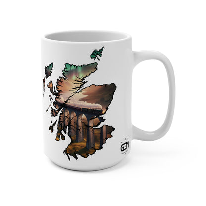 Scotland Map Mug 15oz, Glenfinnan Viaduct