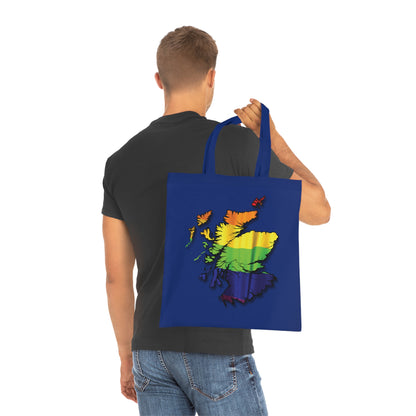 Scotland Pride Flag Map Cotton Tote Bag