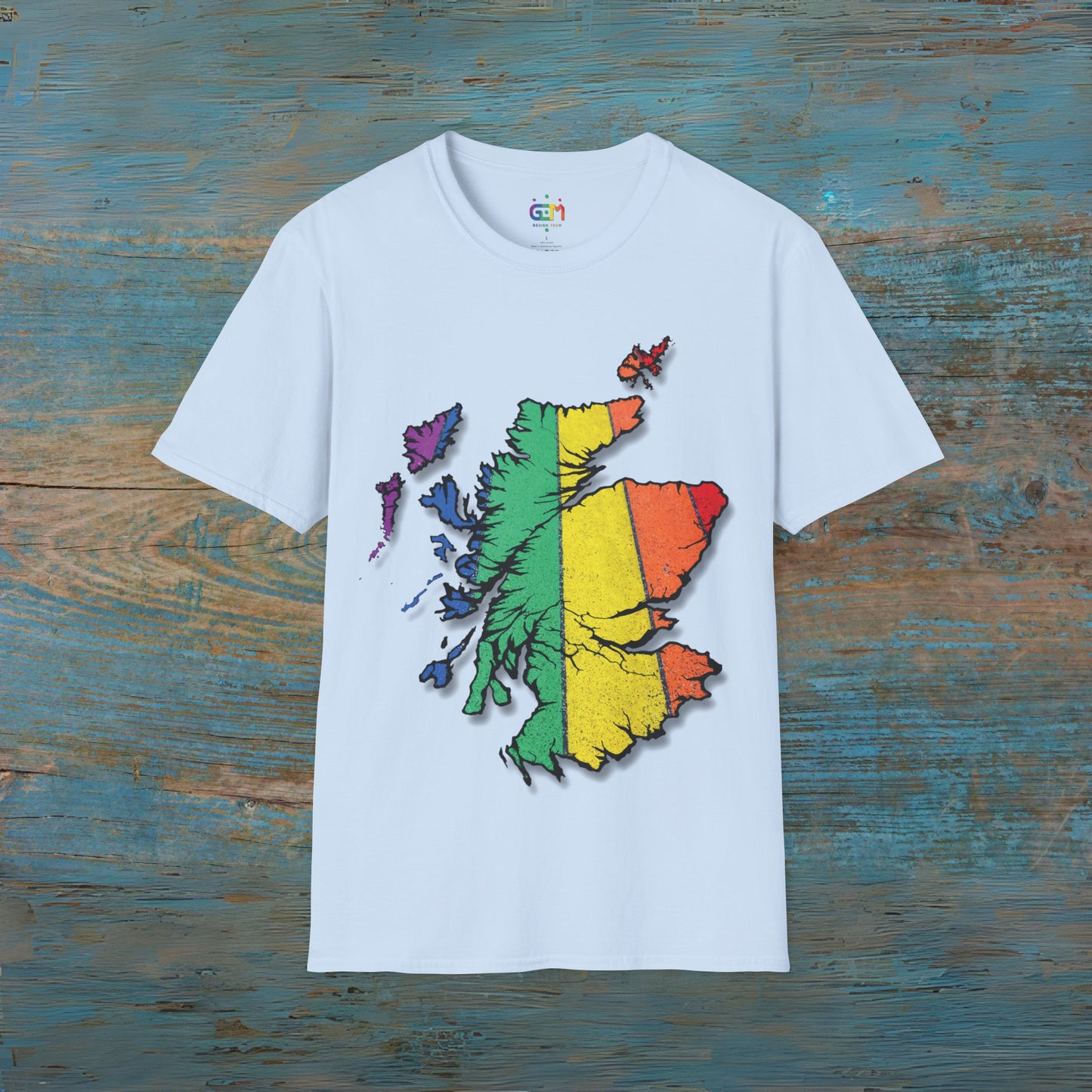 Scotland Is Proud Road Map Unisex T-Shirt, Various Colours