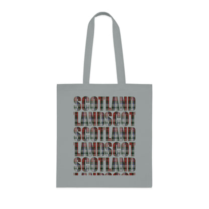 Reversible Scotland Tartan Map Cotton Tote Bag - Stewart Tartan