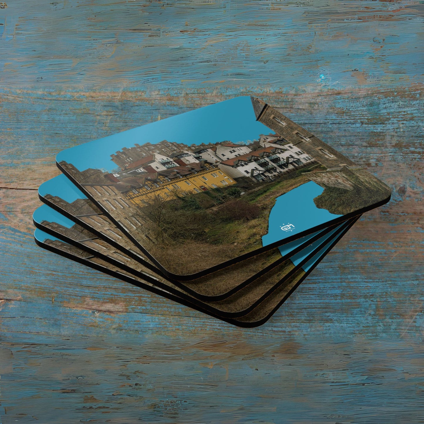 Scotland Up Close Cork Coaster Set - Photo Silhouettes