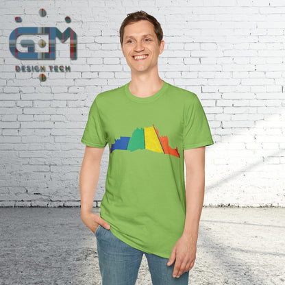 Edinburgh Castle Pride Road Art Unisex T-Shirt