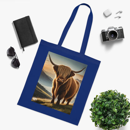 Scottish Nature Coloured Cotton Tote Bag