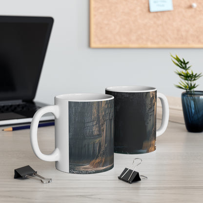 Fingal's Cave Mug - Staffa, Coffee Cup, Tea Cup, Scotland, White