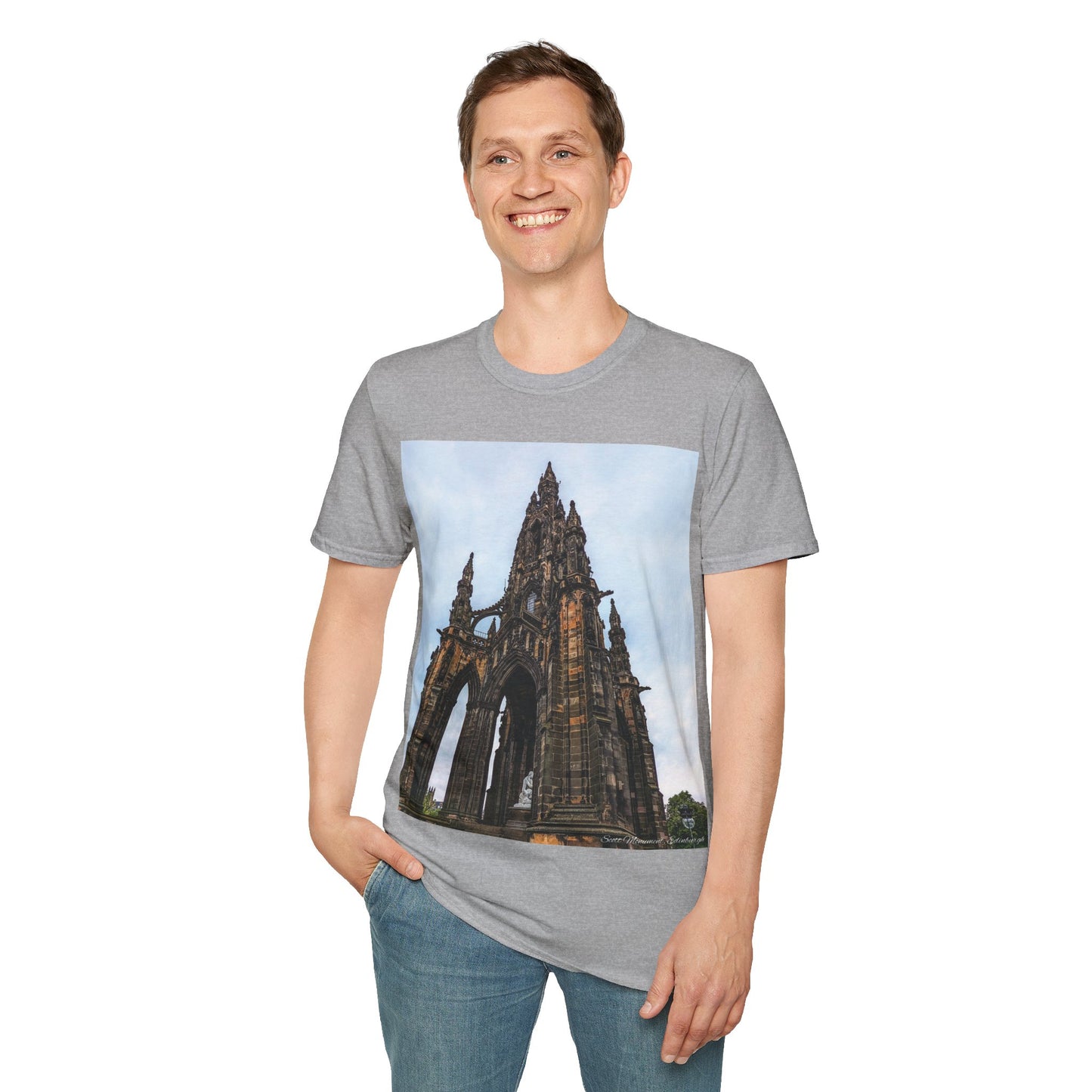 Scott Monument Photo Softstyle T-Shirt, Unisex Tee, Various Colours