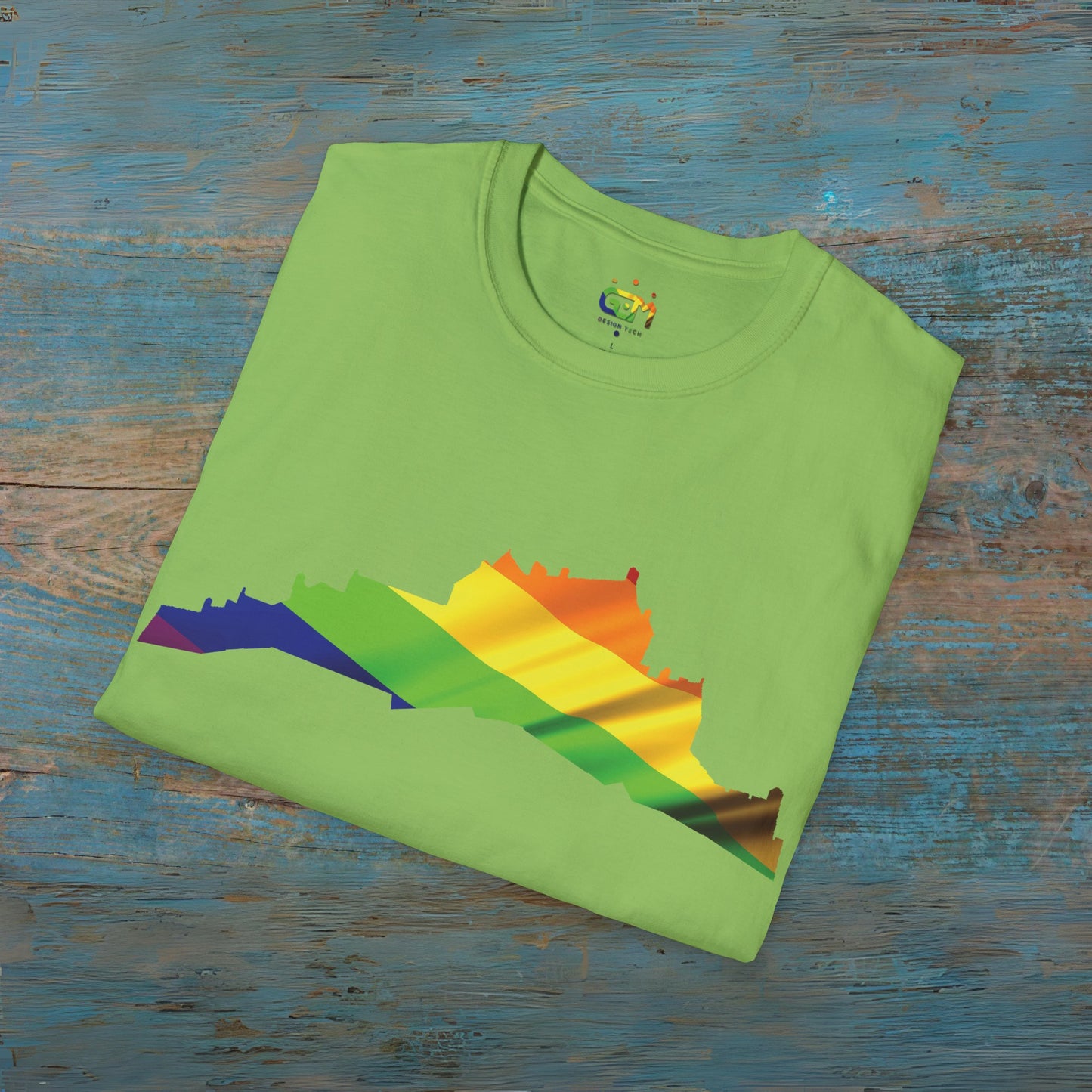 Edinburgh Castle Pride Flag Art Unisex T-Shirt