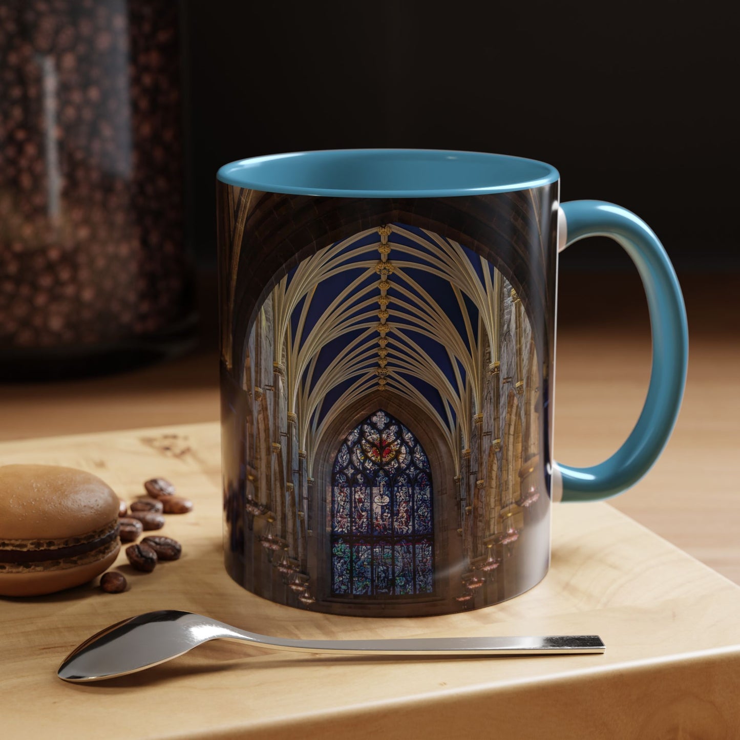 Tasses décoratives Écosse en gros plan - Scènes variées (bleu clair)