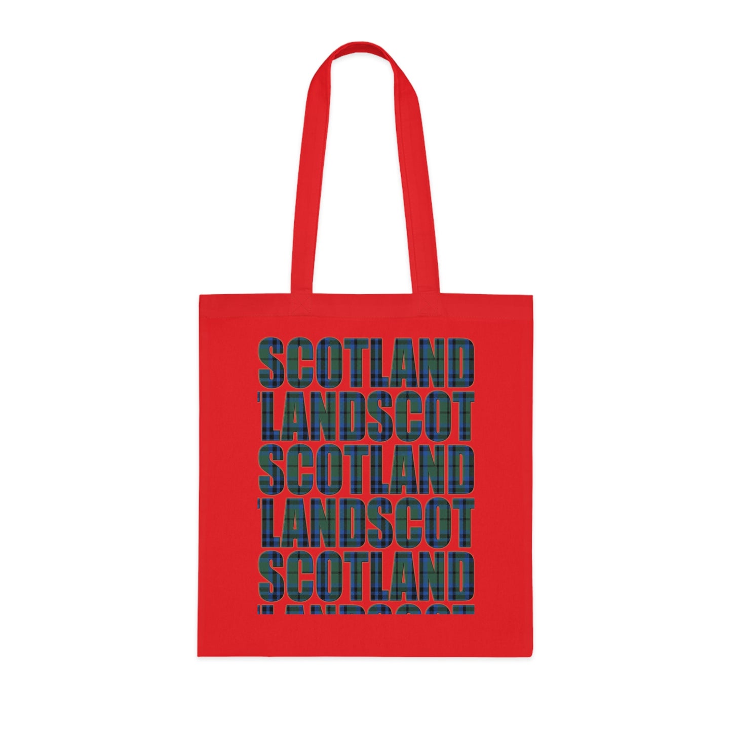 Reversible Scotland Tartan Map Cotton Tote Bag - Keith Tartan