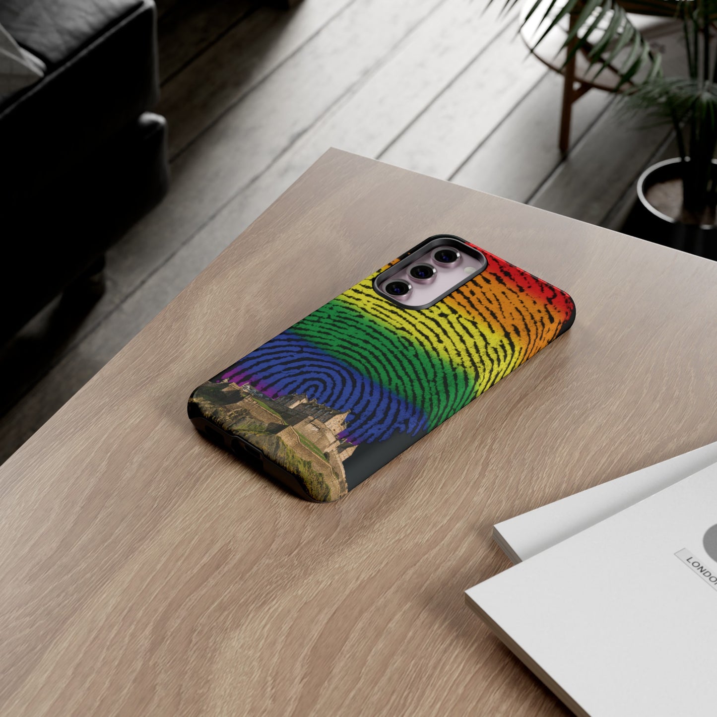 Edinburgh Castle Pride Phone Case - Fingerprint, Various