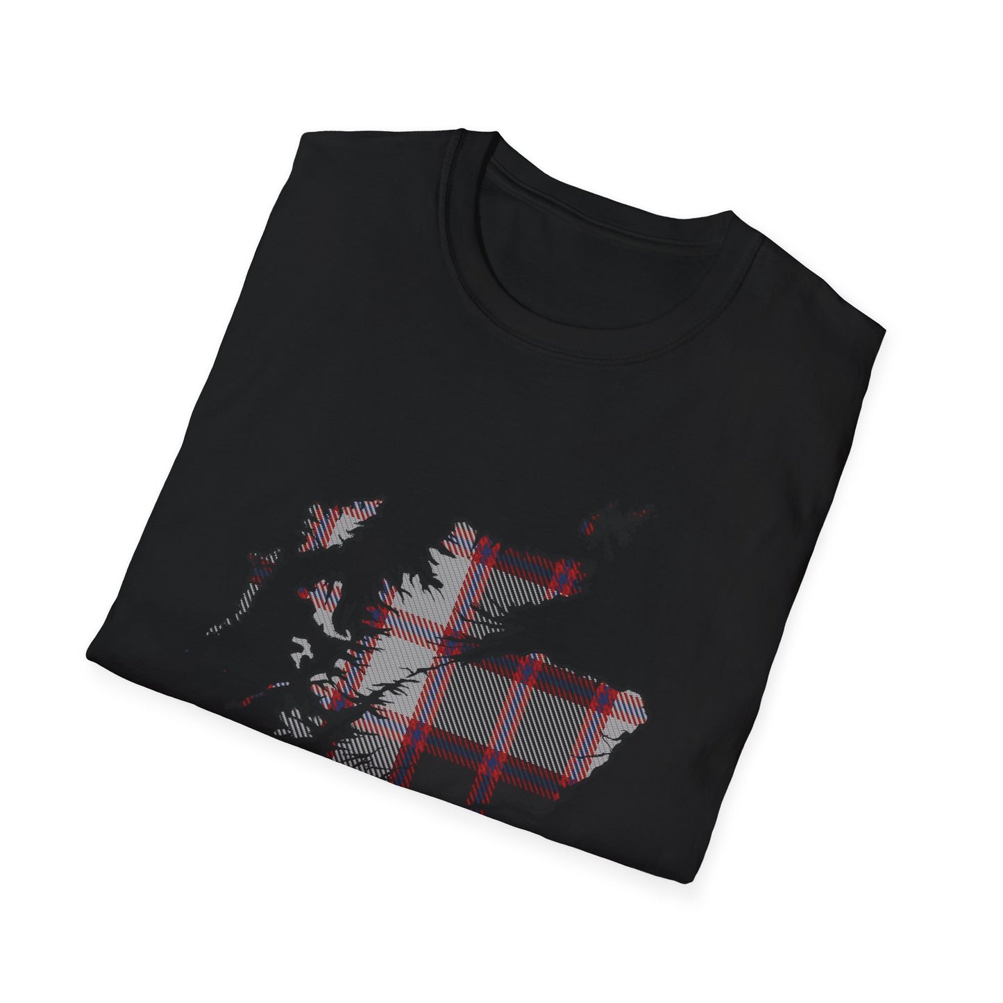 Tartan Ecosse Carte Softstyle T-Shirt Unisexe - MacPherson Tartan Tee 