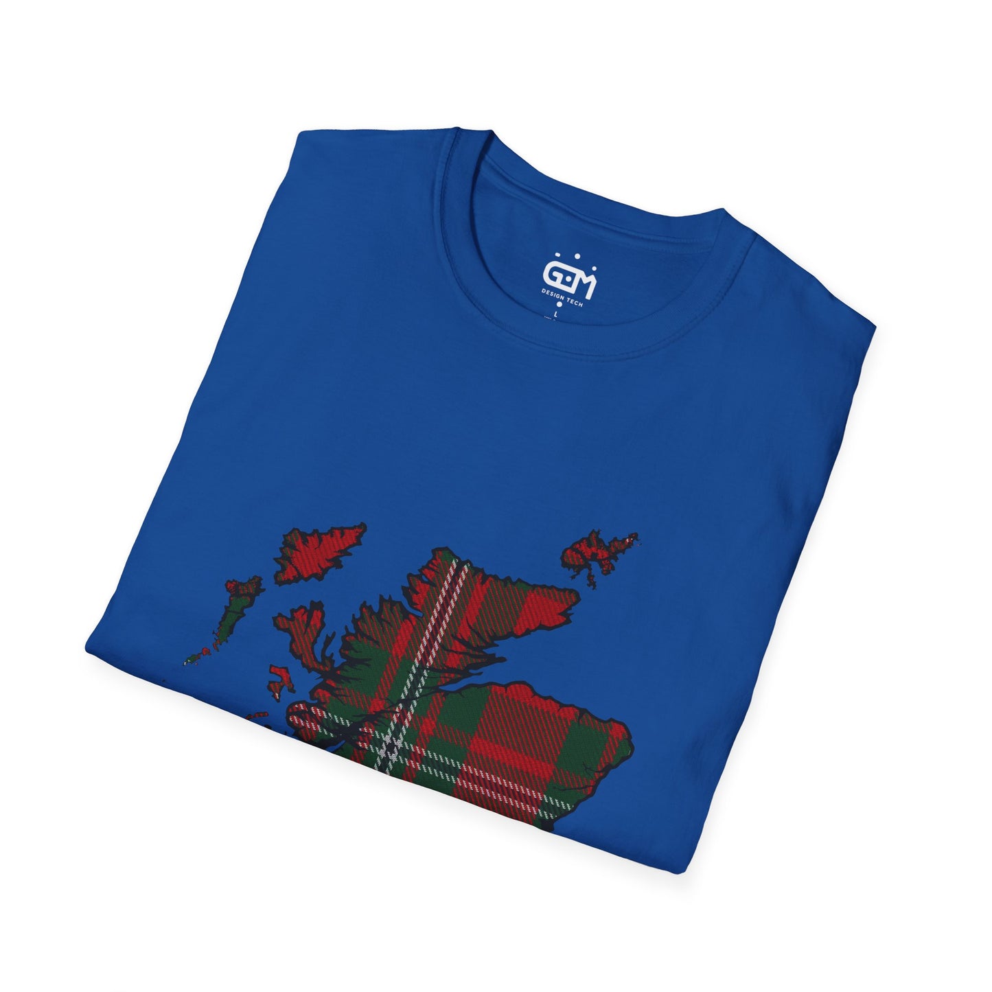 Scotland Tartan Map Softstyle Unisex T-Shirt - MacGregor Tartan Tee