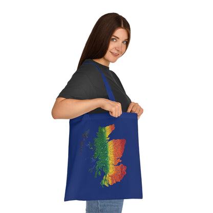 Scotland Pride Rain Clan Map Cotton Tote Bag