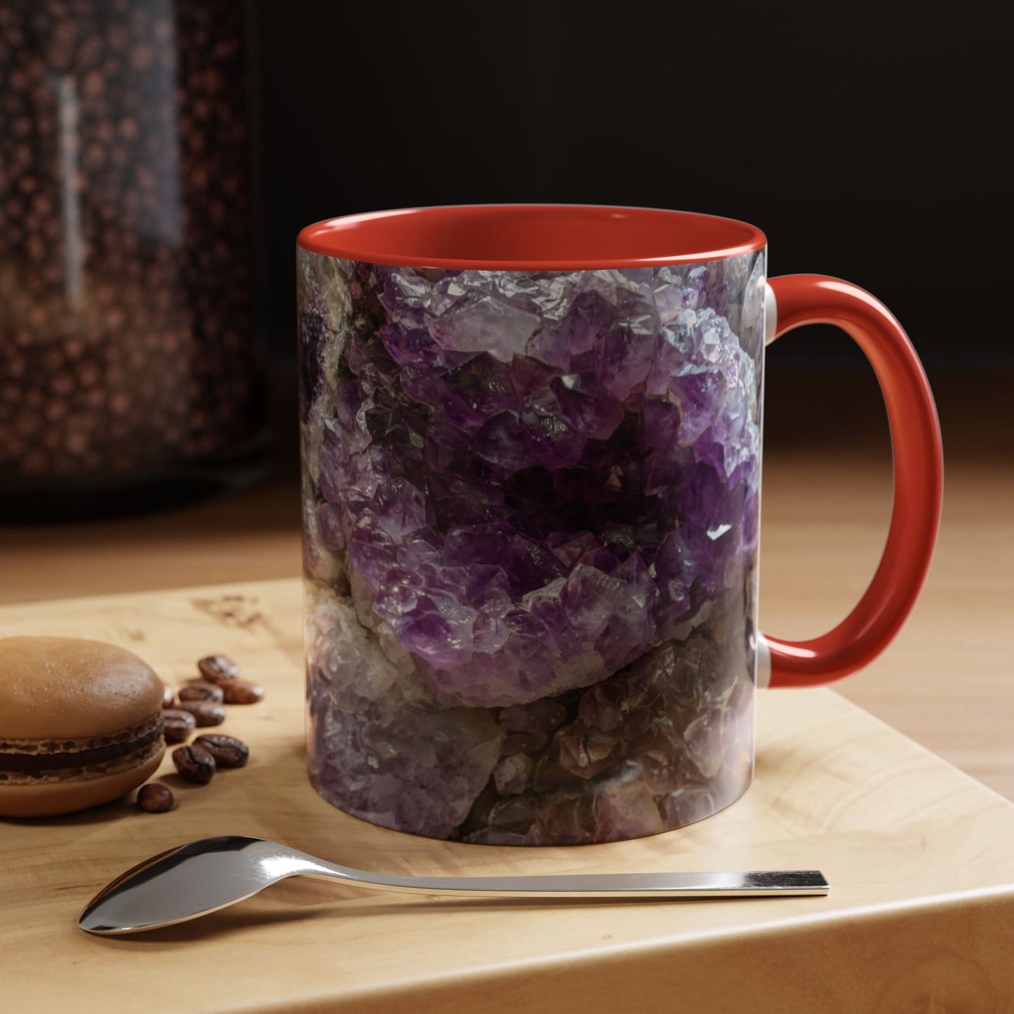 Tasses décoratives Écosse en gros plan - Scènes variées (rouge)