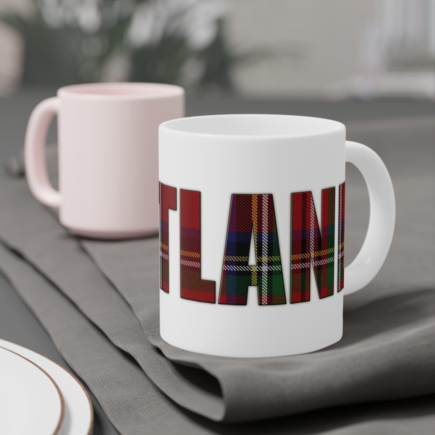 Tasse tartan écossaise - Stewart Royal Tartan, différentes tailles 