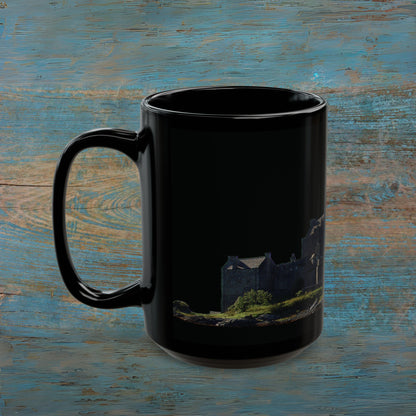 Eileen Donan Castle Photo Mug, Black