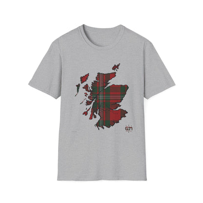 Tartan Ecosse Carte Softstyle T-Shirt Unisexe - MacGregor Tartan Tee