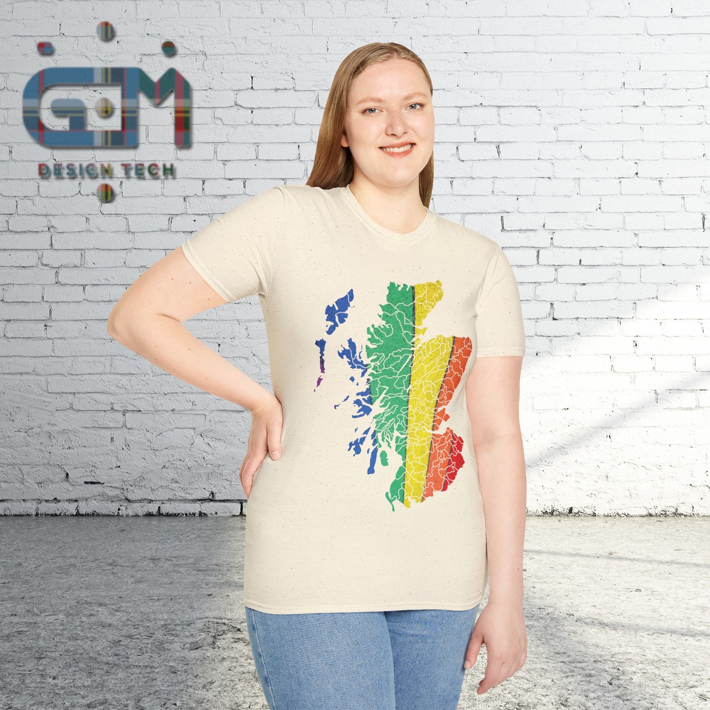 Pride Road Clan Regions Scotland Map Unisex T-Shirt, Various Colours