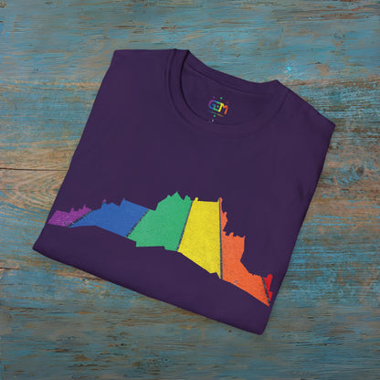 Edinburgh Castle Pride Road Art Unisex T-Shirt