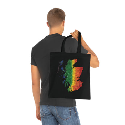 Scotland Pride Rain Clan Map Cotton Tote Bag