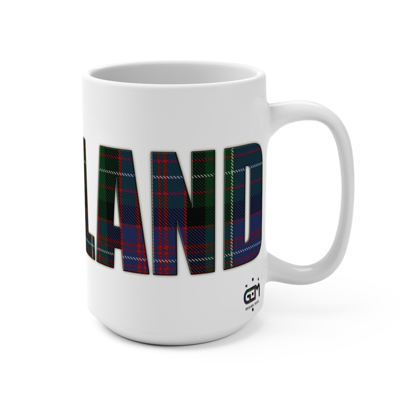 Scotland Lettering Tartan Mug 15oz, Rankin Tartan