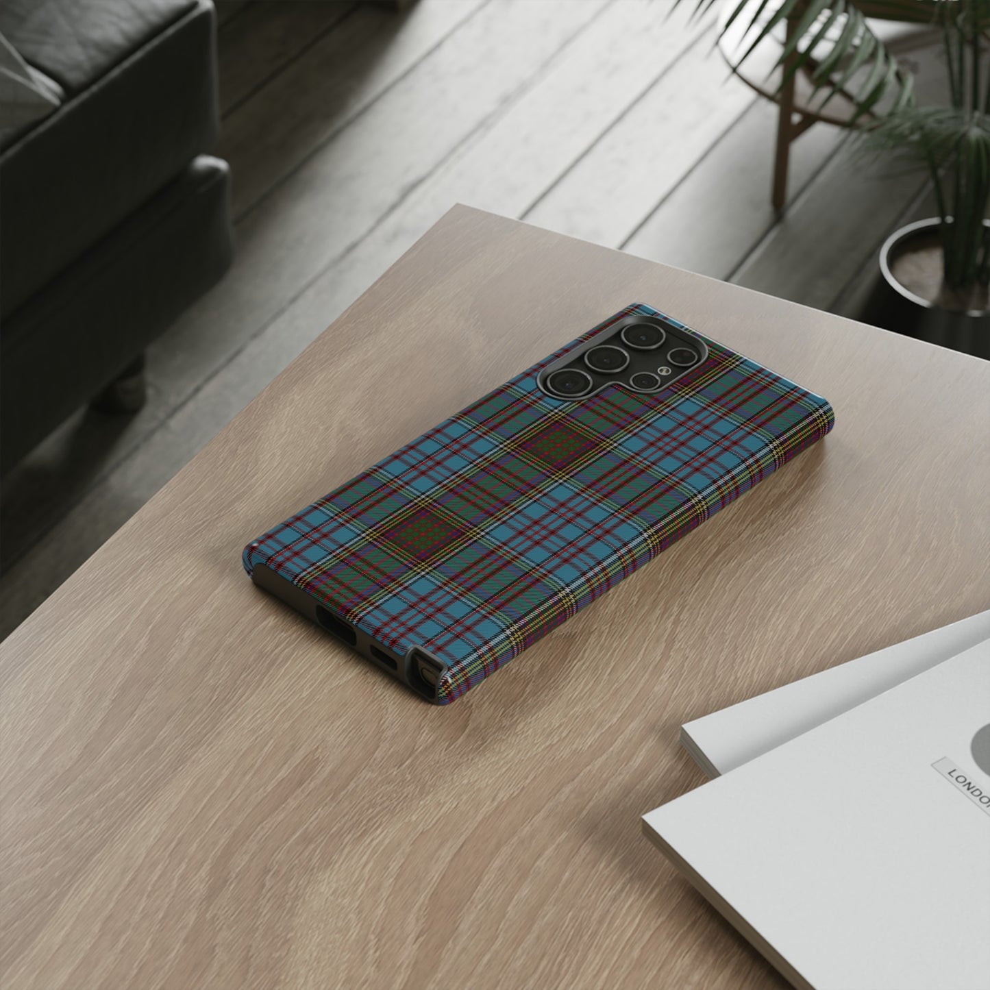 Étui de téléphone à motif tartan écossais - Anderson, Divers