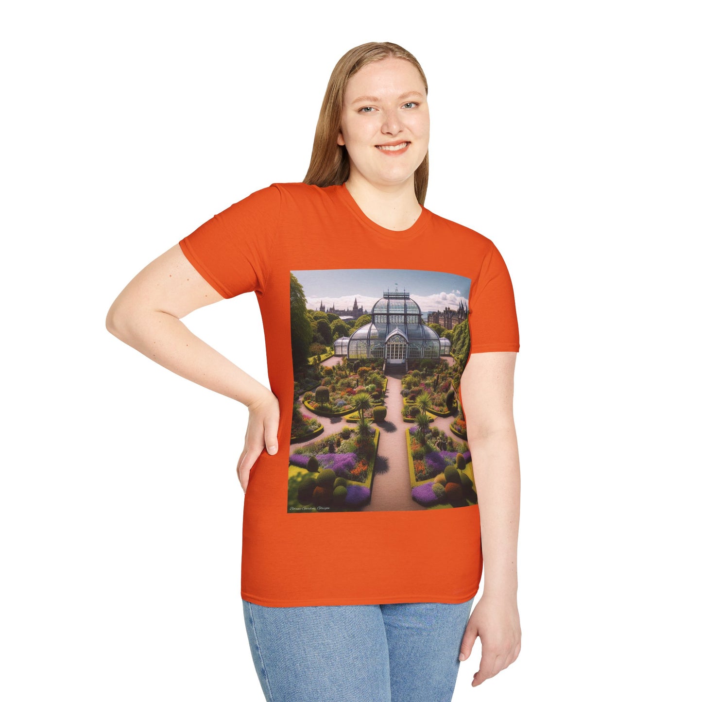 Botanic Gardens Glagsow Softstyle T-Shirt, Unisex Tee, Scottish Landmarks, Various Colours