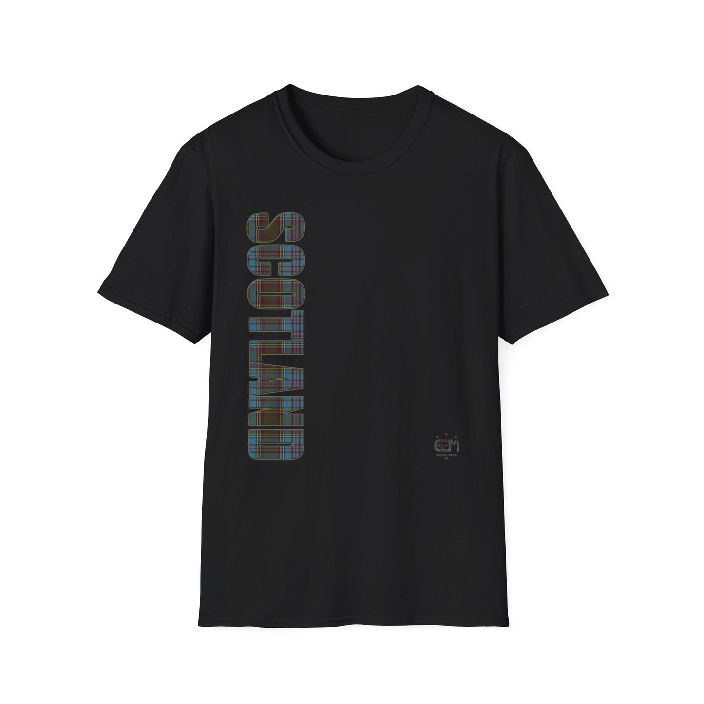 Tartan Scotland Lettering Softstyle Unisex T-Shirt, Anderson Tartan Tee