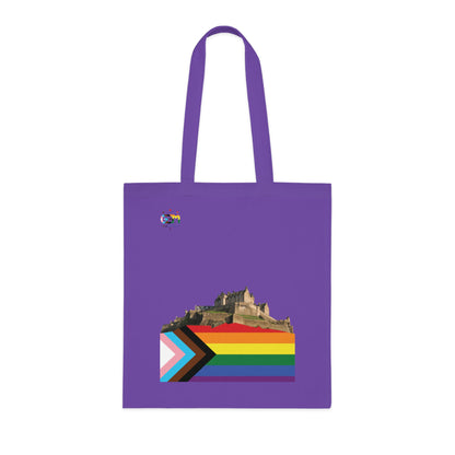 Pride Progress Rock Edinburgh Castle Cotton Tote Bag