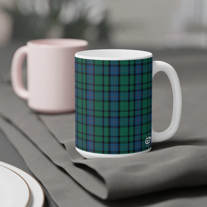 Tartan Mug - Flower of Scotland Tartan, Scottish, Various Sizes