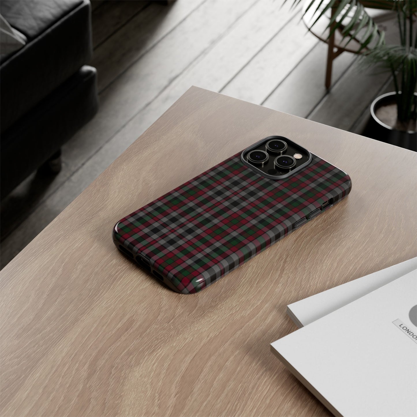 Étui de téléphone à motif tartan écossais - Borthwich, divers