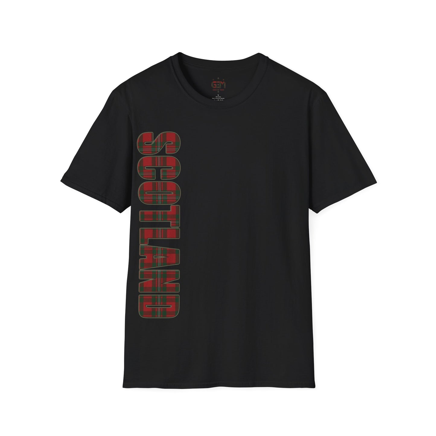 Scotland Lettering MacGregor Tartan Softstyle T-Shirt, Unisex Tee, Various Colours