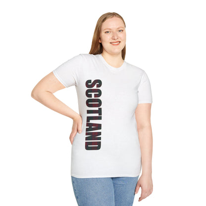 Scotland Lettering Lindsay Tartan Softstyle T-Shirt, Unisex Tee, Various Colours