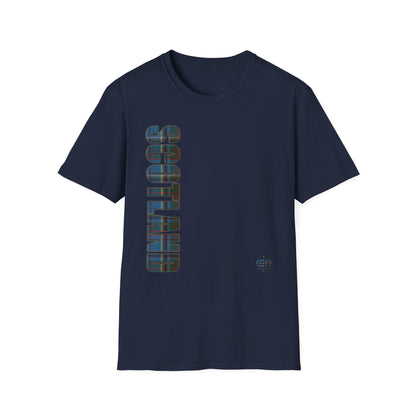 Tartan Scotland Lettering Softstyle Unisex T-Shirt, Anderson Old Tartan Tee