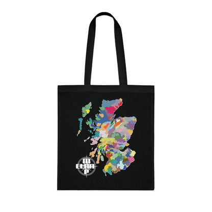 Scotland Clan Map Cotton Tote Bag