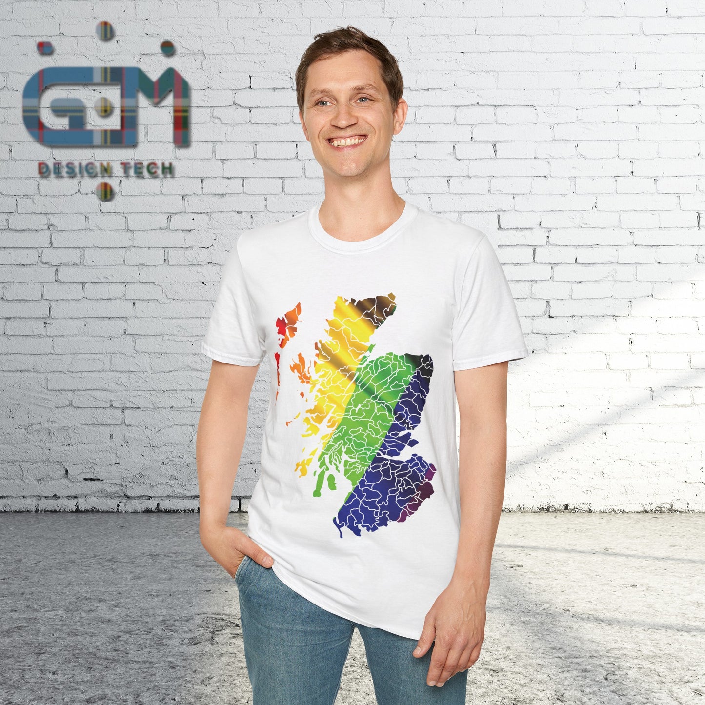 Scotland has PRiDE Flag Clan Regions Map Unisex T-Shirt, Various Colours