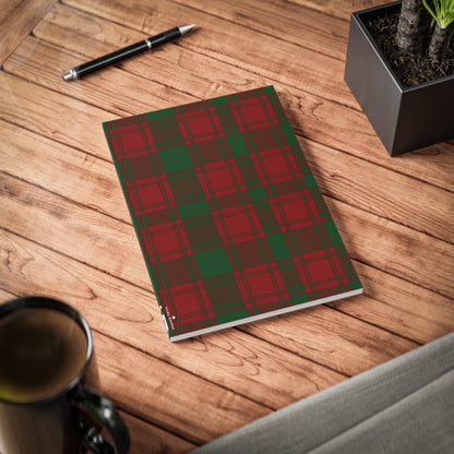 Carnet de notes A5 à couverture souple motif tartan écossais - MacQuarrie