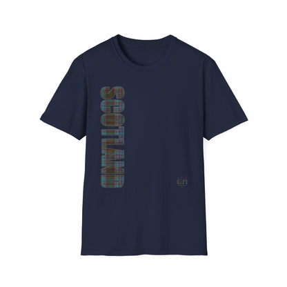 Tartan Scotland Lettering Softstyle Unisex T-Shirt, Anderson Tartan Tee