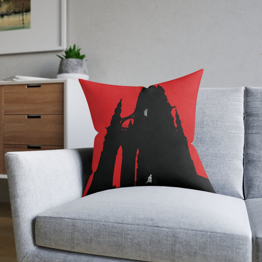 Coussins carrés Scotland Art Silhouette : différentes tailles