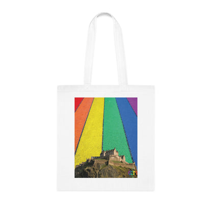 Edinburgh Castle Pride Road Sky Cotton Tote Bag